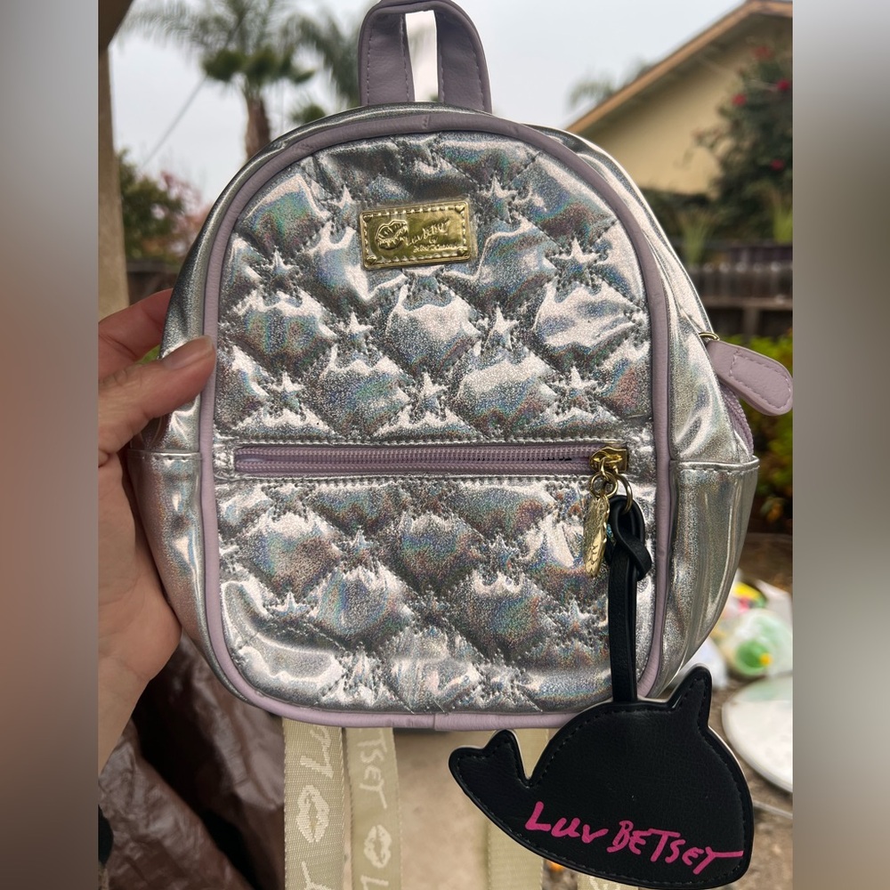 Silver Mini Backpack - image 1